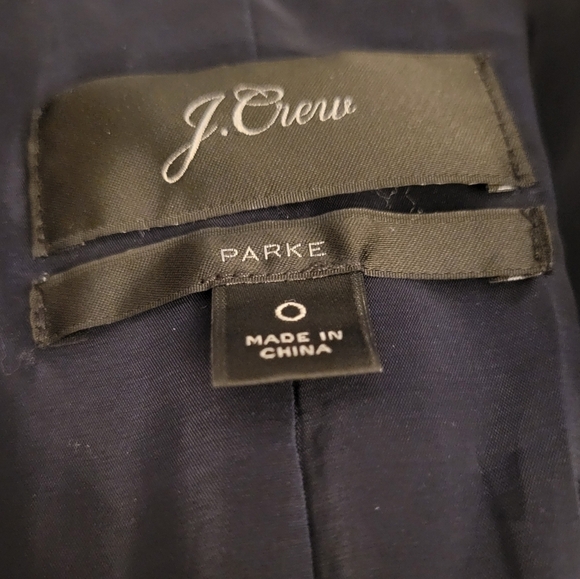 J. Crew Gingham Parke Blazer Jacket Navy Blue White Check Women's Size 0 L1908 - Picture 5 of 13